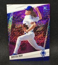 #/75! 🚨2020 Phoenix DUSTIN MAY RC Purple Prizm Mojo Dodgers Rookie #14