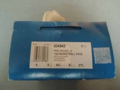 adidas Pro Model II 034842 US 9 1/2  Made in Korea 1994 Vintage