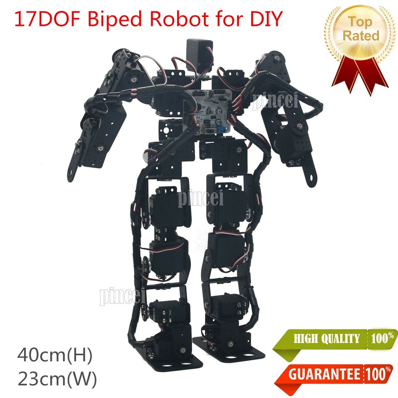17DOF Biped Robotic Educational Robot Humanoid Kit Servo Bracket Ball Bearing