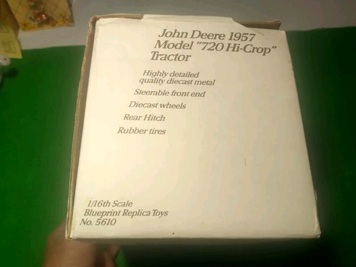 John Deere 1957 Model 720 Hi-Crop Wide Front TWO CYLINDER CLUB Ertl 1:16 NIB - Picture 10 of 10