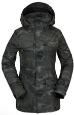 Volcom Leda Covert Green Camo 2022 Snowboard Jacket Size Small Womens Brand New