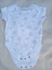 Junior J Jasper Conan Baby Bodysuit Vest White Rabbit 0-3m