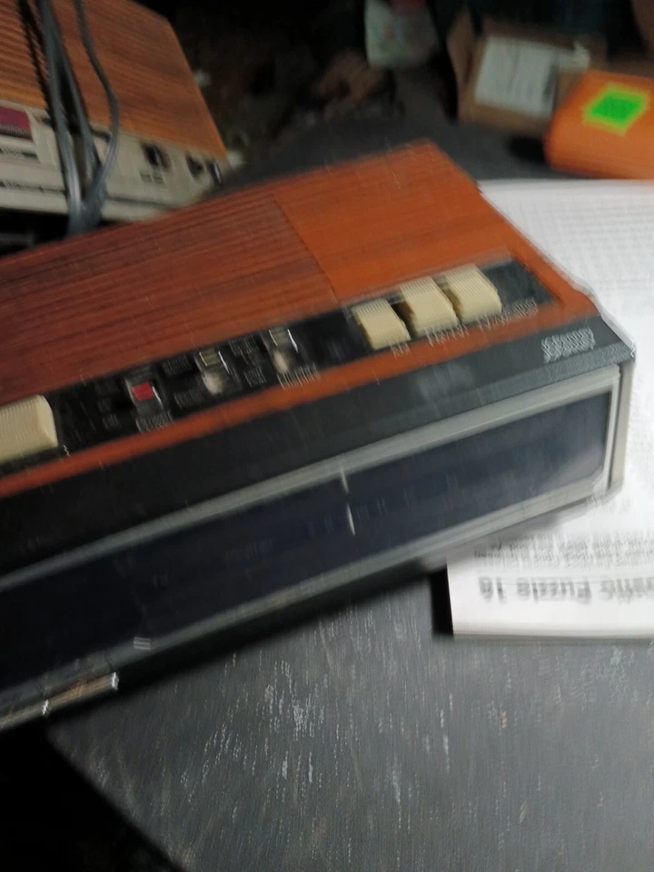 Reloj Electrónico Radio Alarma Vintage JC Penney AM/FM Modelo 680-3734 Probado Raro Foto 4 de 4