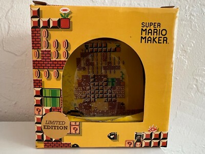 Nintendo Super Mario Maker Snow Globe 30th Anniversary GameStop Exclusive 