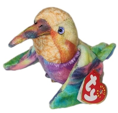 Ty Beanie Baby  NECTAR the Hummingbird (6.5 Inch) MWMTs Plush Stuffed Animal Toy