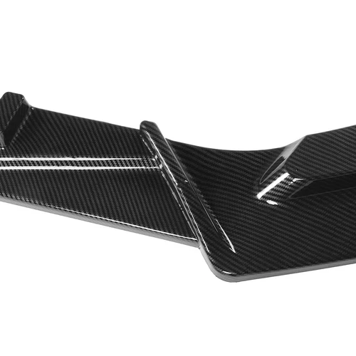 V Style Front Bumper Lip Splitter For Chevrolet Malibu LT 19-21 Carbon Fiber ABS - Picture 9 of 9