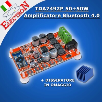 Ricevitore Bluetooth 4.0 Amplificatore Audio Zunate TDA7492P - Scheda Bluetooth 4.0 2x25W Modulo Audio Fai Da Te - Foto 3
