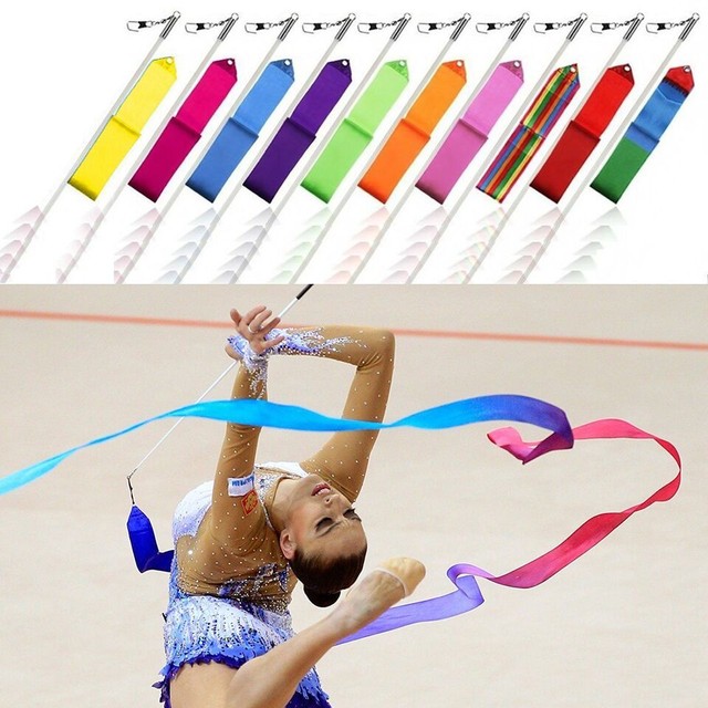 Shoulder Screws Childrens Rhythmic Gymnastics Ribbon Dance Stick Props