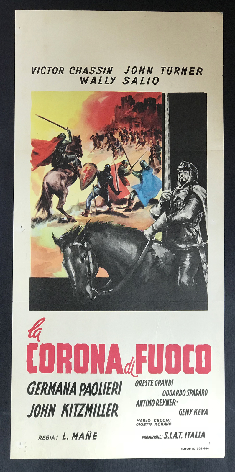 Locandina di La corona di fuoco (1961)