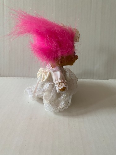Russ Troll Vintage Bride & Groom Dolls 6" Purple/Pink 90's - read description - Picture 12 of 12