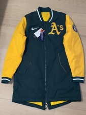 Nike Authentic Collection Mens Oakland Athletics Dugout Performance Jacket Small