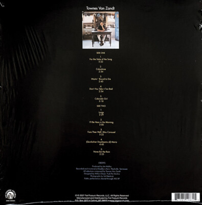 Townes Van Zandt - Townes Van Zandt (LP, Album, RE, RM