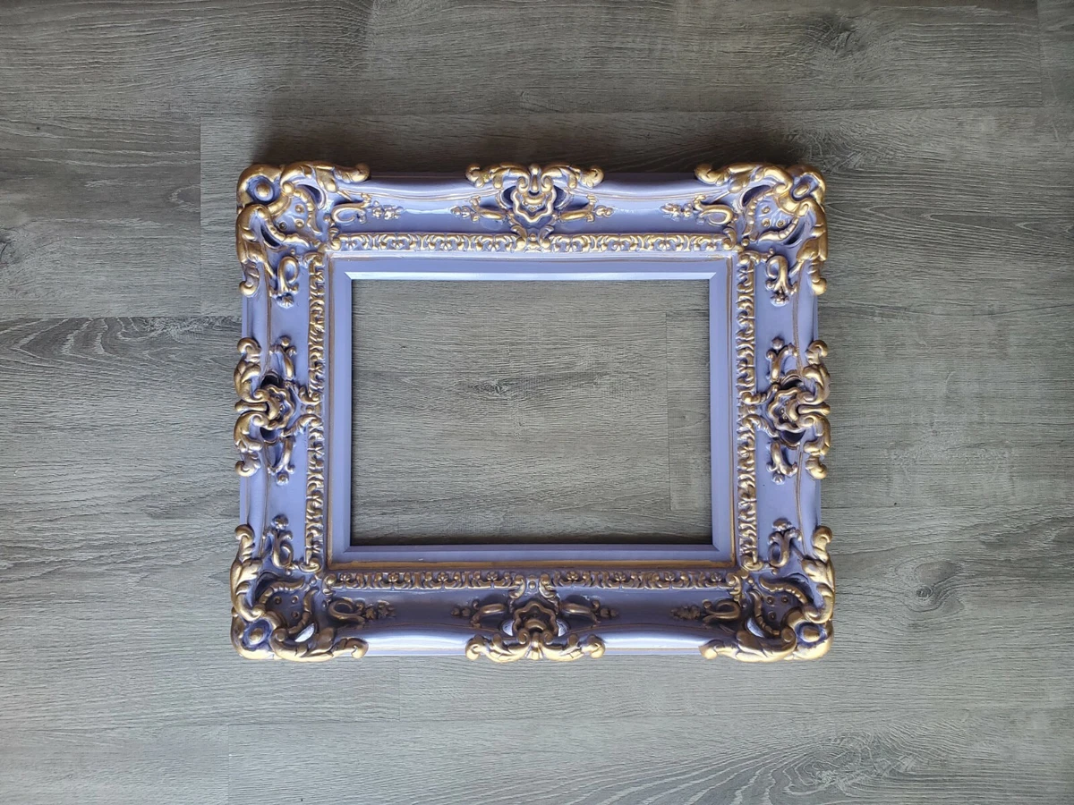 12x16 Vintage Ornate Baroque Wall Picture Frame, Mid Century Style