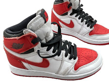 Nike Air Jordan 1 Retro High OG Heritage 4Y Shoes Red White 575441-161 Sneaker