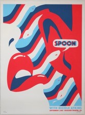 2021 Spoon - Boulder Silkscreen Concert Poster s/n by Dan Stiles