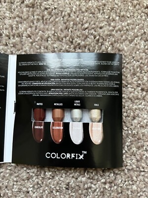 Danessa Myricks Colorfix Sample Card CHOCOLATE CELEBRATION