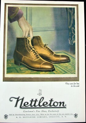 Vtg 1923 Nettleton Gentlemen display picture 2