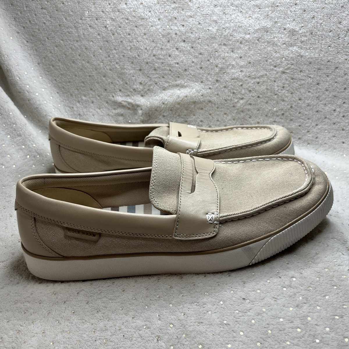 Cole Haan Men\'s Tan & Cream Loafers Cole Haan - Tan and Cream Loafers ( Sz 6B , Eu 36.5) - Etsy main image 3