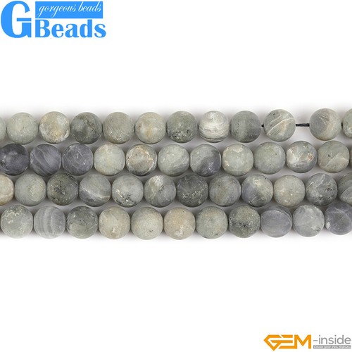 Envío gratuito Cuentas redondas de labradorita arco iris mate piedras preciosas naturales 15" - Imagen 6 de 33