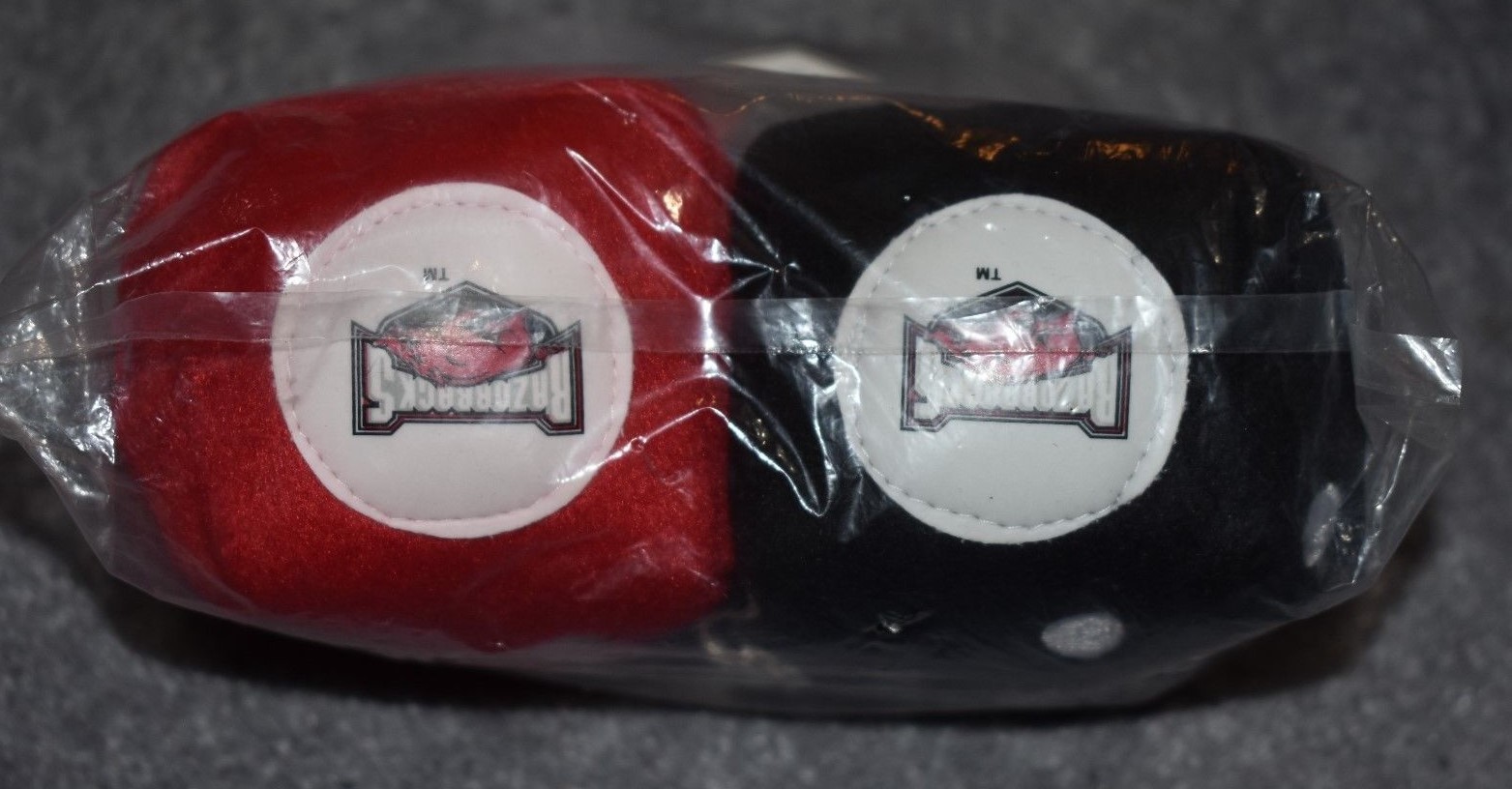 Arkansas Razorbacks Ncaa Sports Team Fuzzy Dice