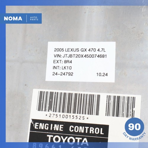 2005 Lexus UZJ120 GX470 4.7L ECU Engine Control Module Computer Unit OEM - Picture 11 of 11
