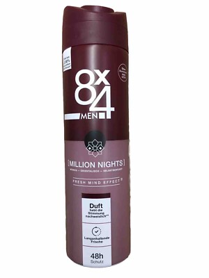 8x4 Men Million Nights Deo Spray orientalisch 48h Schutz 150m