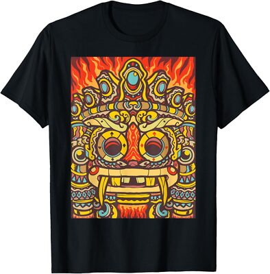 NEW LIMITED Aztec Mayan Incan Latin American God Face Graphic Design ShirtS-5XL