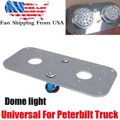 For Peterbilt 359 379 389 Dome Light Interior Light Dual Watermelon Plate Kit US