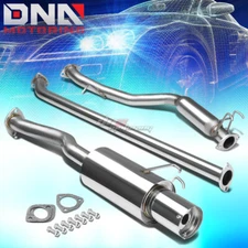 4"MUFFLER TIP STAINLESS STEEL EXHAUST CATBACK SYSTEM FOR 06-11 CIVIC EX/LX/DX FG