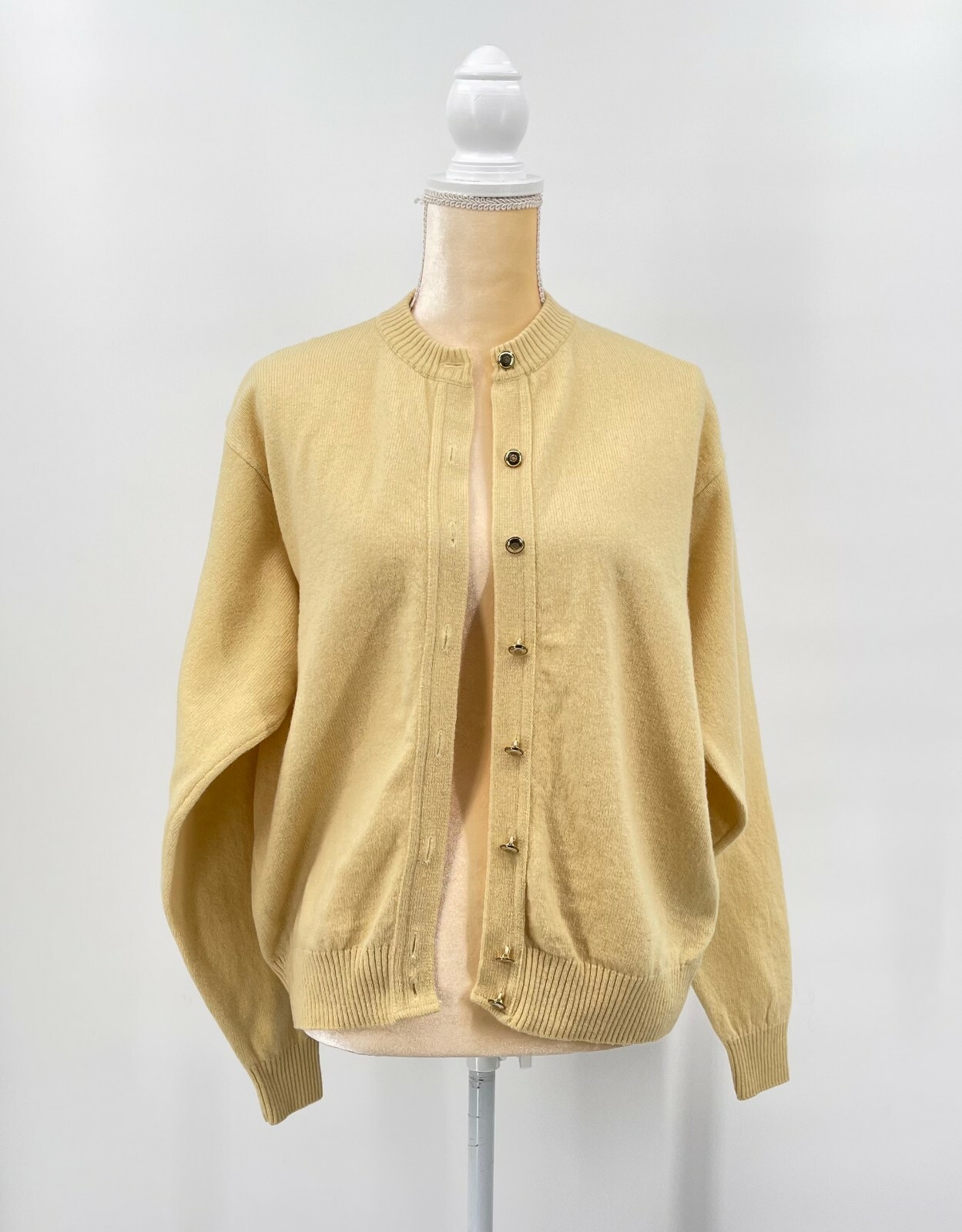 Pendleton Yellow Lambswool Cardigan Sweater  Wome… - image 2