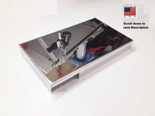 2005-2013 C6 Corvette Fuse Box Lid Cover polished stainless engine chrome dress