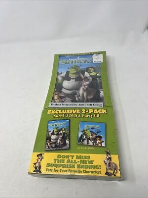 RARE* Shrek 2 DVD + Party CD Exclusive Sealed in Cardboard Sleeve