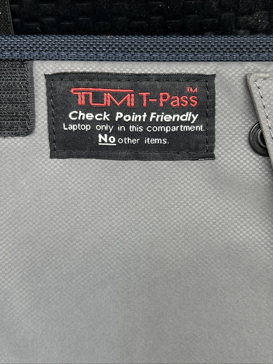 TUMI Alpha 2 T-Pass Medium Screen Slim Brief Nylon & Leather Style 