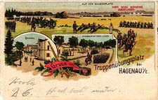 CPA AK Gruss vom Truppenubungsplatz b. HAGENAU (452904)
