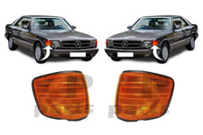 Für MB S C126 Coupe 1980-1991 Vorne FENDER Repeater Blinker Orange Paar