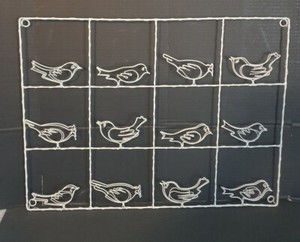 Metal Wall Garden Trellis for Climbing Plants Bird Design 