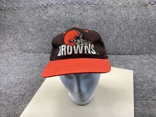 Cleveland Browns Hat Cap Brown Logo 7 strapback Vintage NFL Football