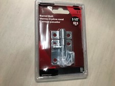  2-1/2 Zinc Plated Barrelbolt