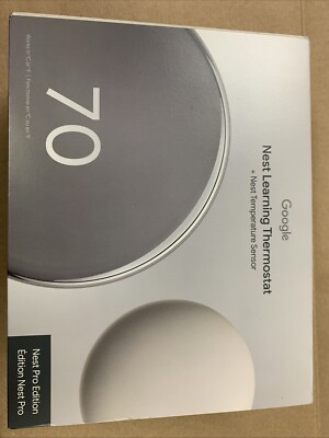 Google Nest Learning Thermostat (4th gen) w/ Temperature Sensor (2nd gen) Silver