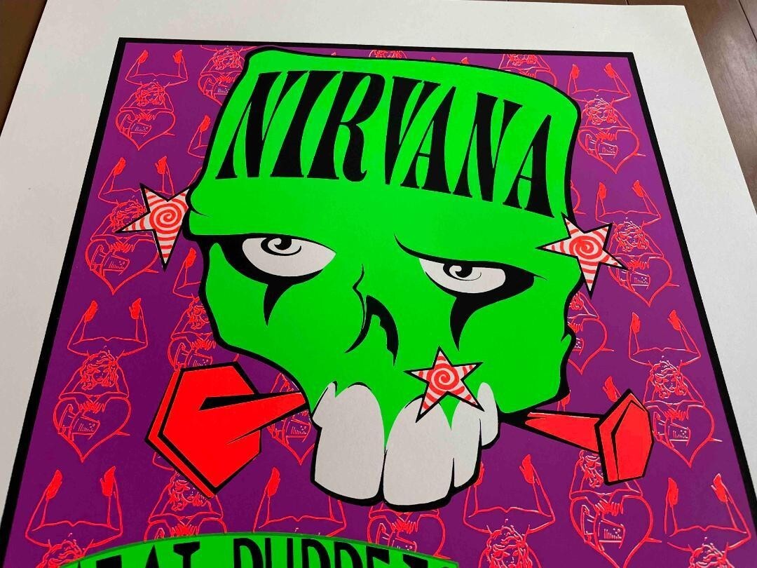 Nirvana Silkscreen10th Anniversary Concert Poster Lee Bolton