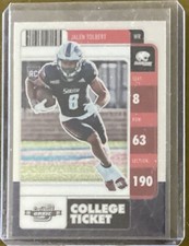 JALEN TOLBERT 2022 DONRUSS OPTIC DRAFT BLUE COLLEGE TICKET ROOKIE 8 JERSEY #
