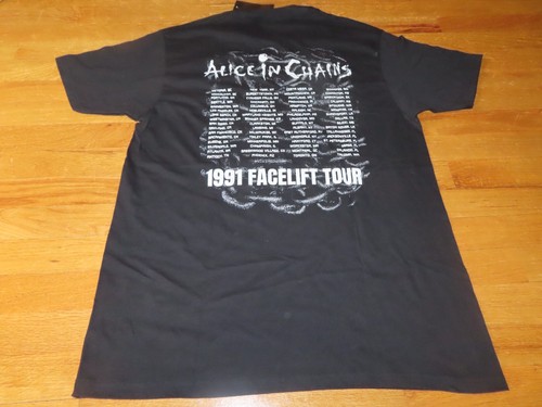 Retro 1991 ALICE IN CHAINS "Face Lift" Concert Tour LG Shirt Tags JERRY CANTRELL - Picture 3 of 4