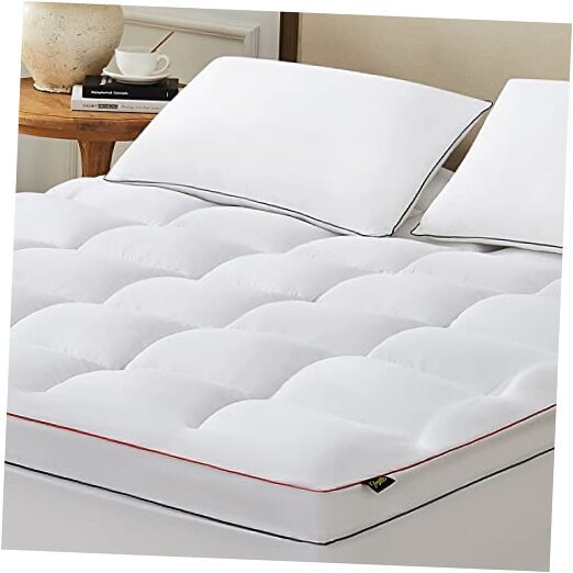 RV King Mattress Topper, 1800TC Cooling Mattress Pad Cover for Deep