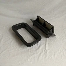Trailer Roof Vent Black Plastic Low Profile  Air Flow Horse  RV & 2" Trim Ring