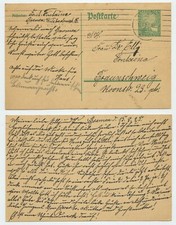 121474 - Entero P 204 - Postal - Bremen 16.8.1925 a Brunswick