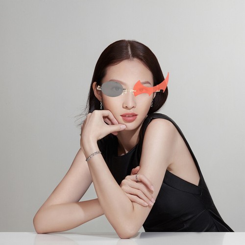 TENDYCOCO Occhiali da Sole da Donna in Cristallo Scintillante con