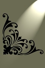 Stencil Fiorish Angolo Shabby Chic Rustico Mylar Vintage Mobili A4 Francesi (1)