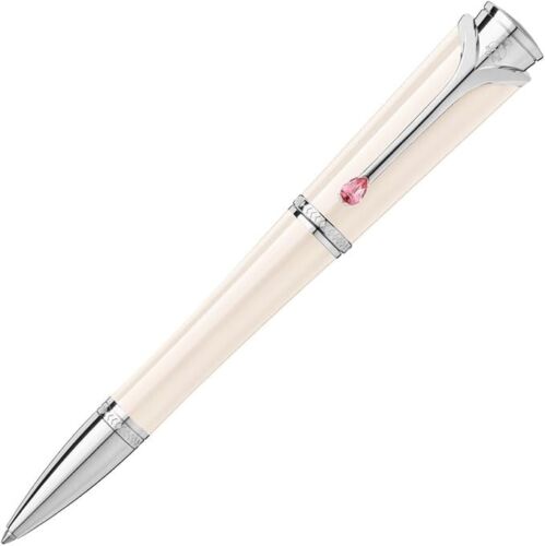 Montblanc Princess Grace De Monaco Pink Topaz Muse Edition Ivory Ballpoint Pen