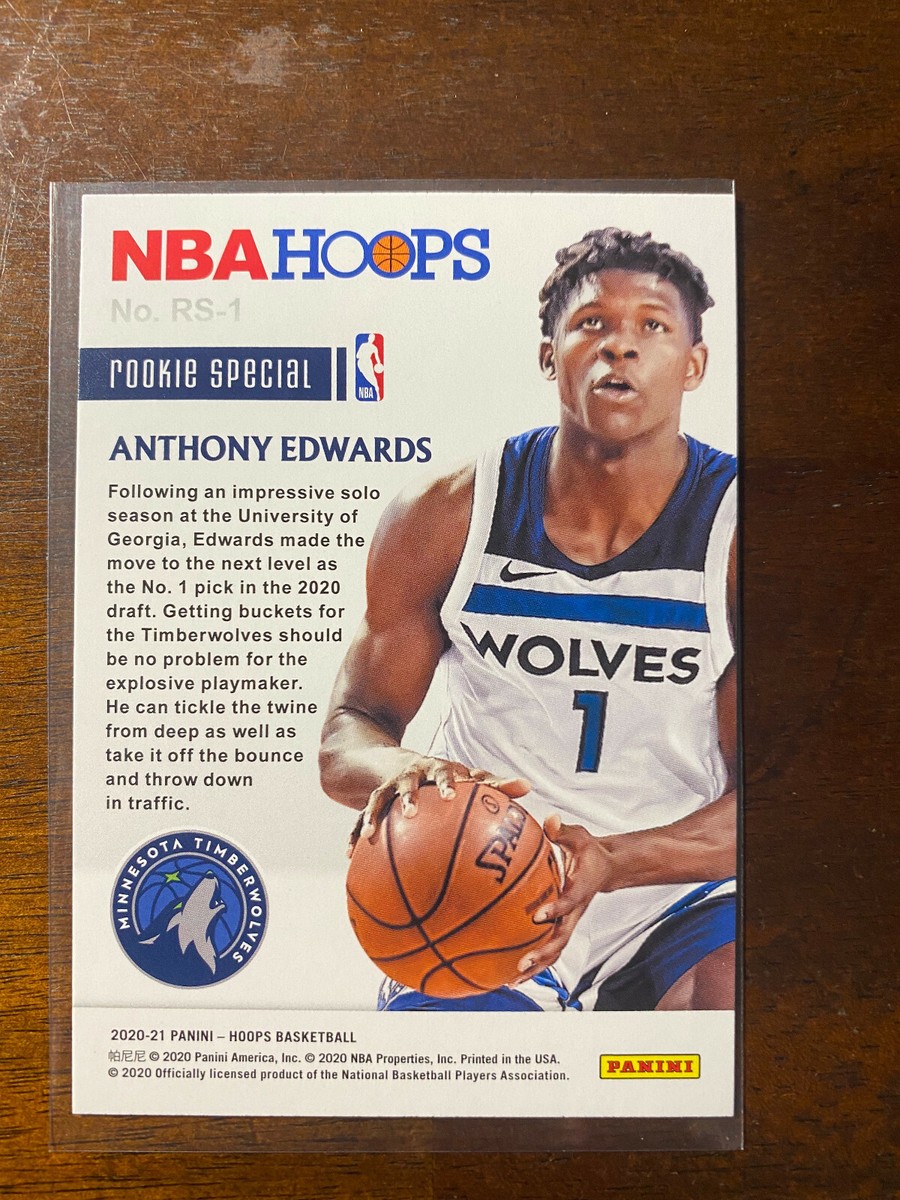 2020-21 NBA Hoops ANTHONY EDWARDS (Timberwolves) RC Rookie