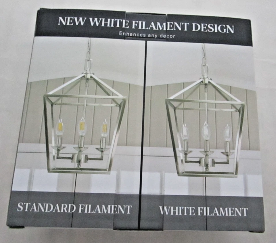 (3-Pk) Feit Electric B10 E12 Candelabra Dim White Filament Clear Glass NEW - Image 2 of 2
